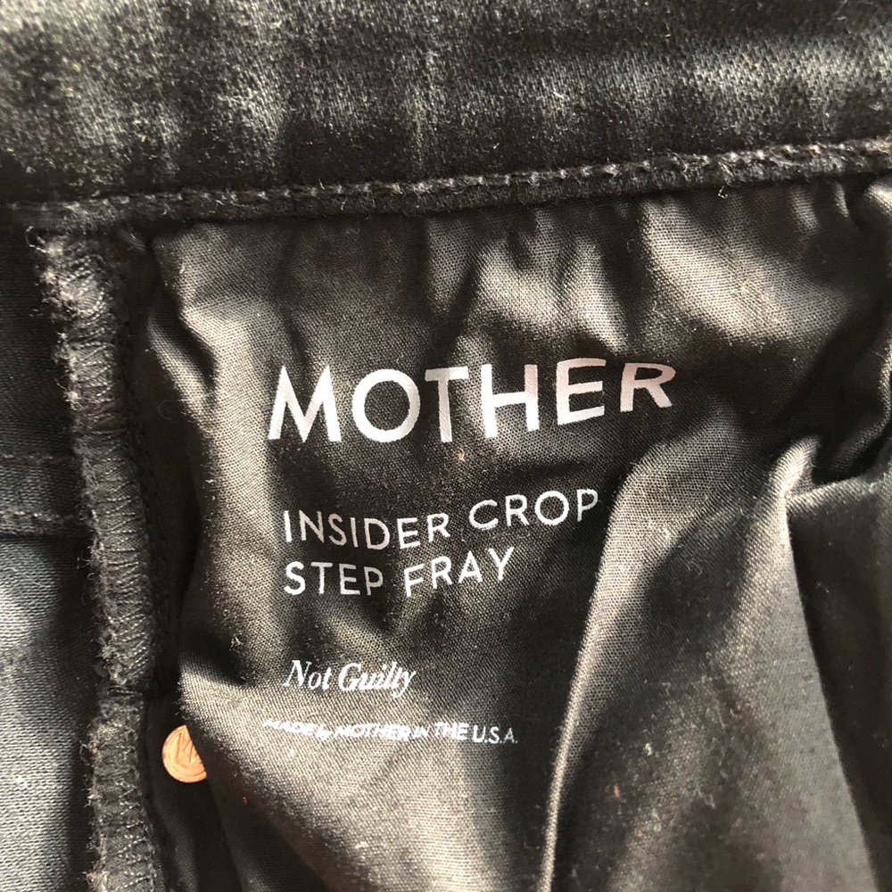 Mother brand. Black denim.